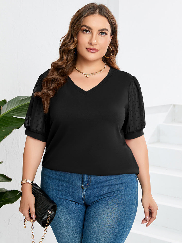 Anja - Elegantes Oberteil mit Puffärmeln
