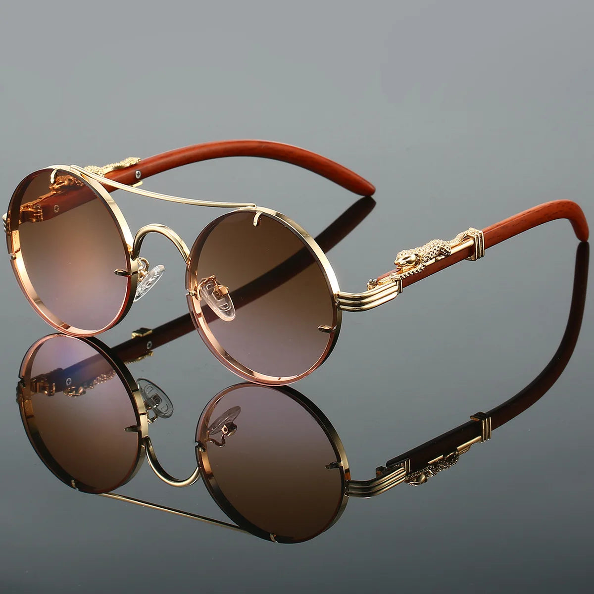 Dario - Vintage-Sonnenbrille mit doppelter Brücke