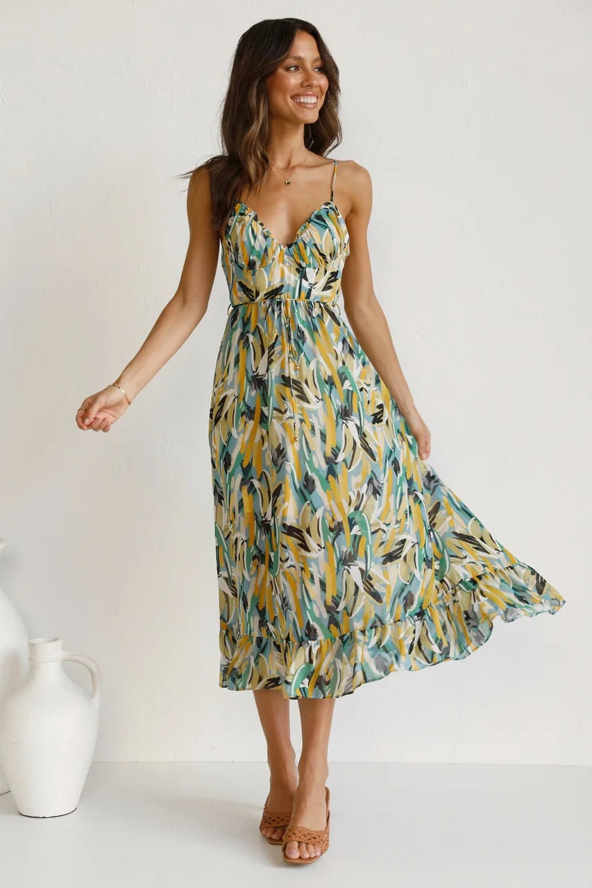 Leonie - mehrfarbiges sommerkleid