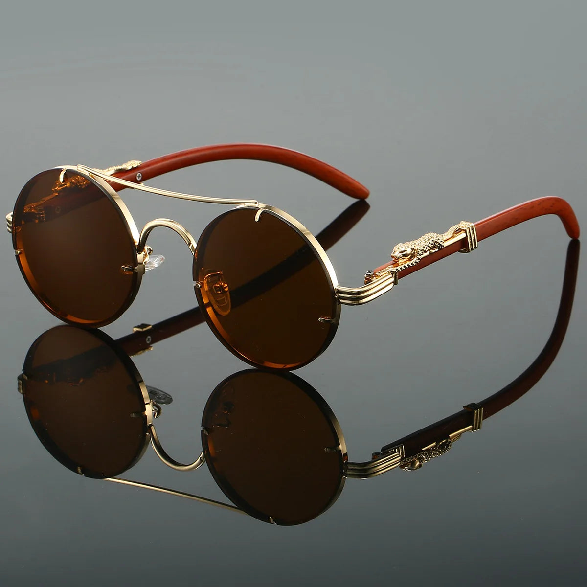 Dario - Vintage-Sonnenbrille mit doppelter Brücke