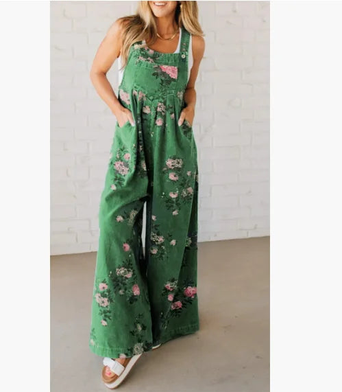 Femke - Baumwoll-Overalls Flora