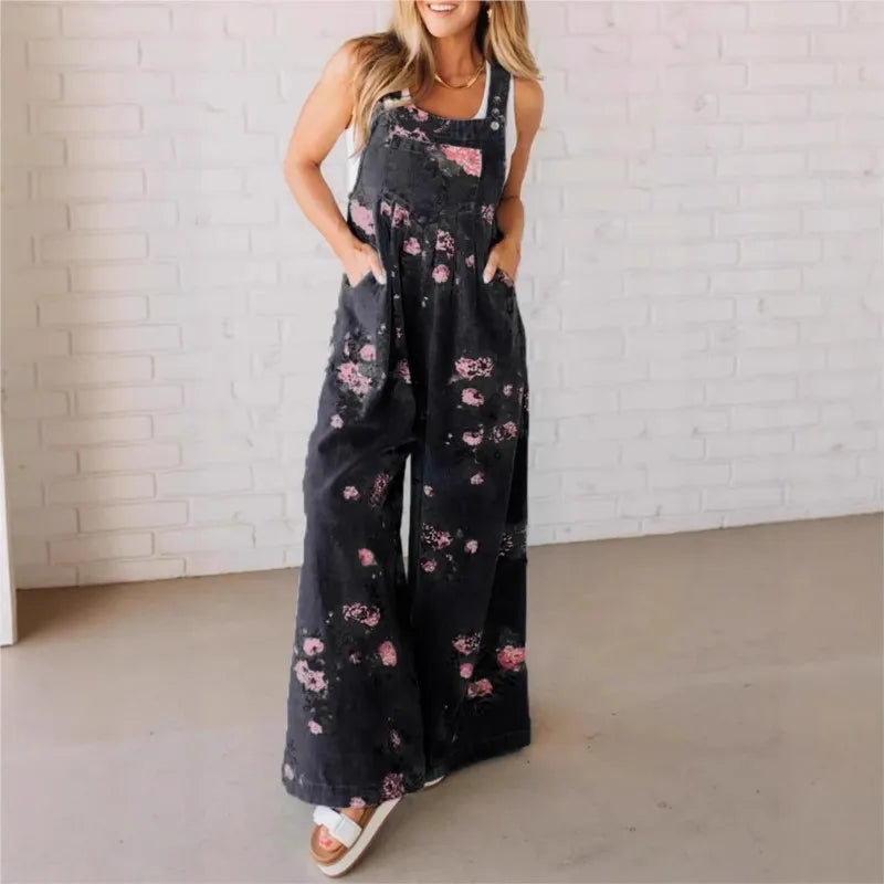 Femke - Baumwoll-Overalls Flora