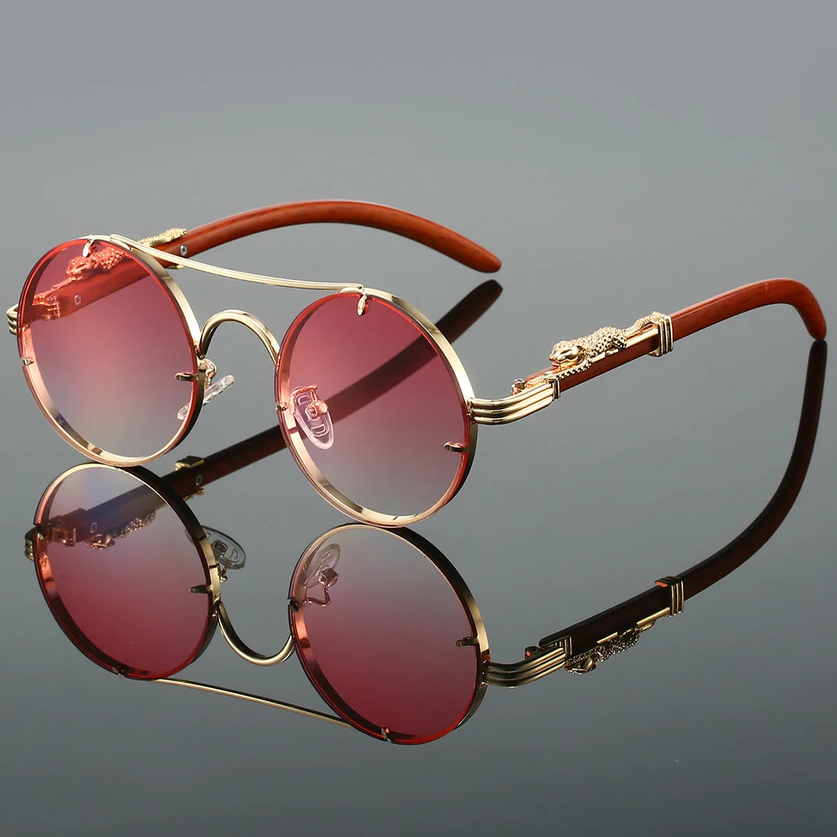 Dario - Vintage-Sonnenbrille mit doppelter Brücke