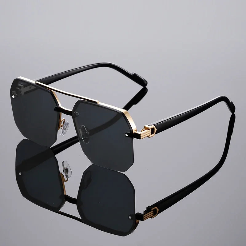 Jason – Übergroße halbrandlose Sonnenbrille