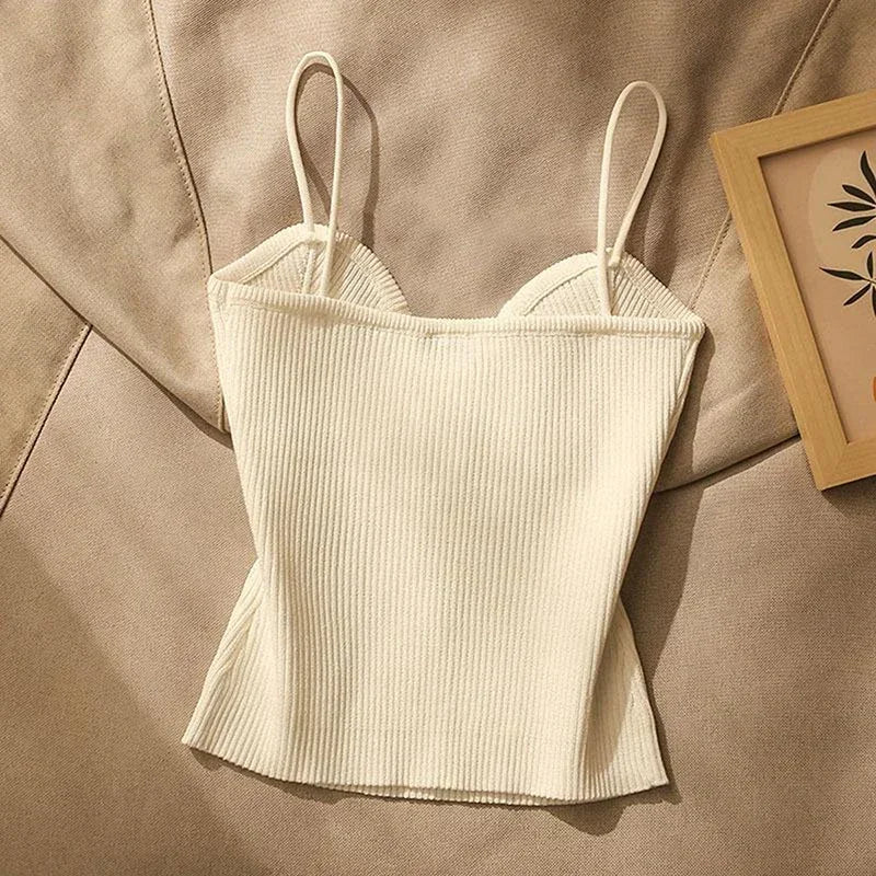 ALENA - GESTRICKTES CROP TOP
