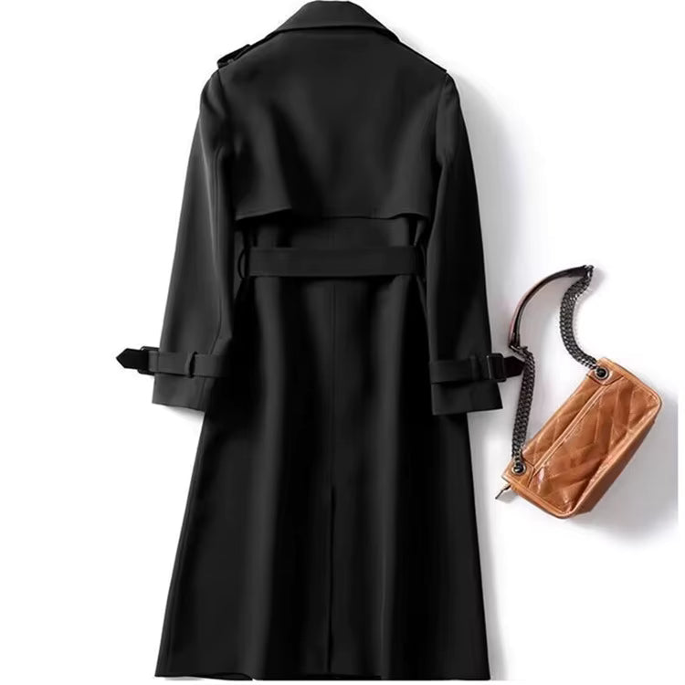 Langärmeliger Trenchcoat