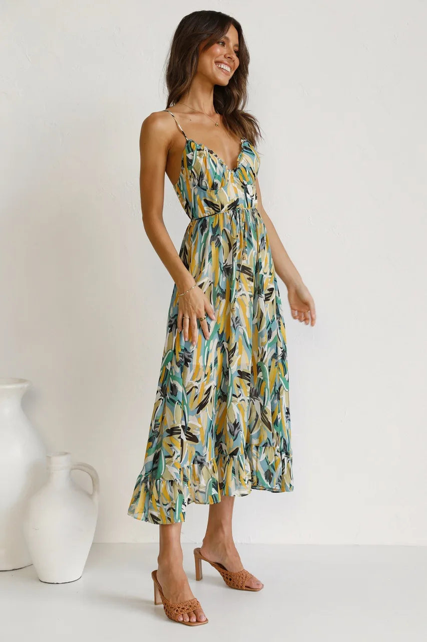 Leonie - mehrfarbiges sommerkleid