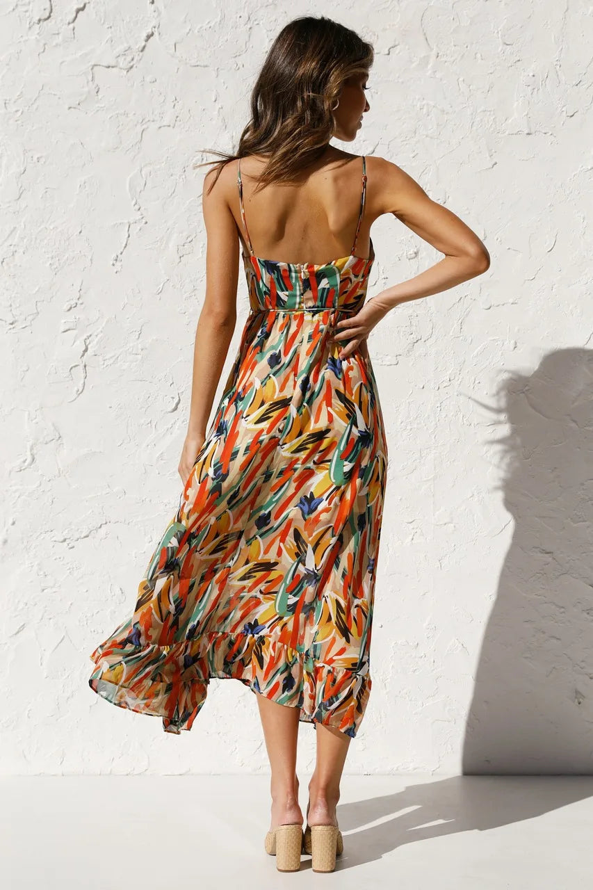 Leonie - mehrfarbiges sommerkleid