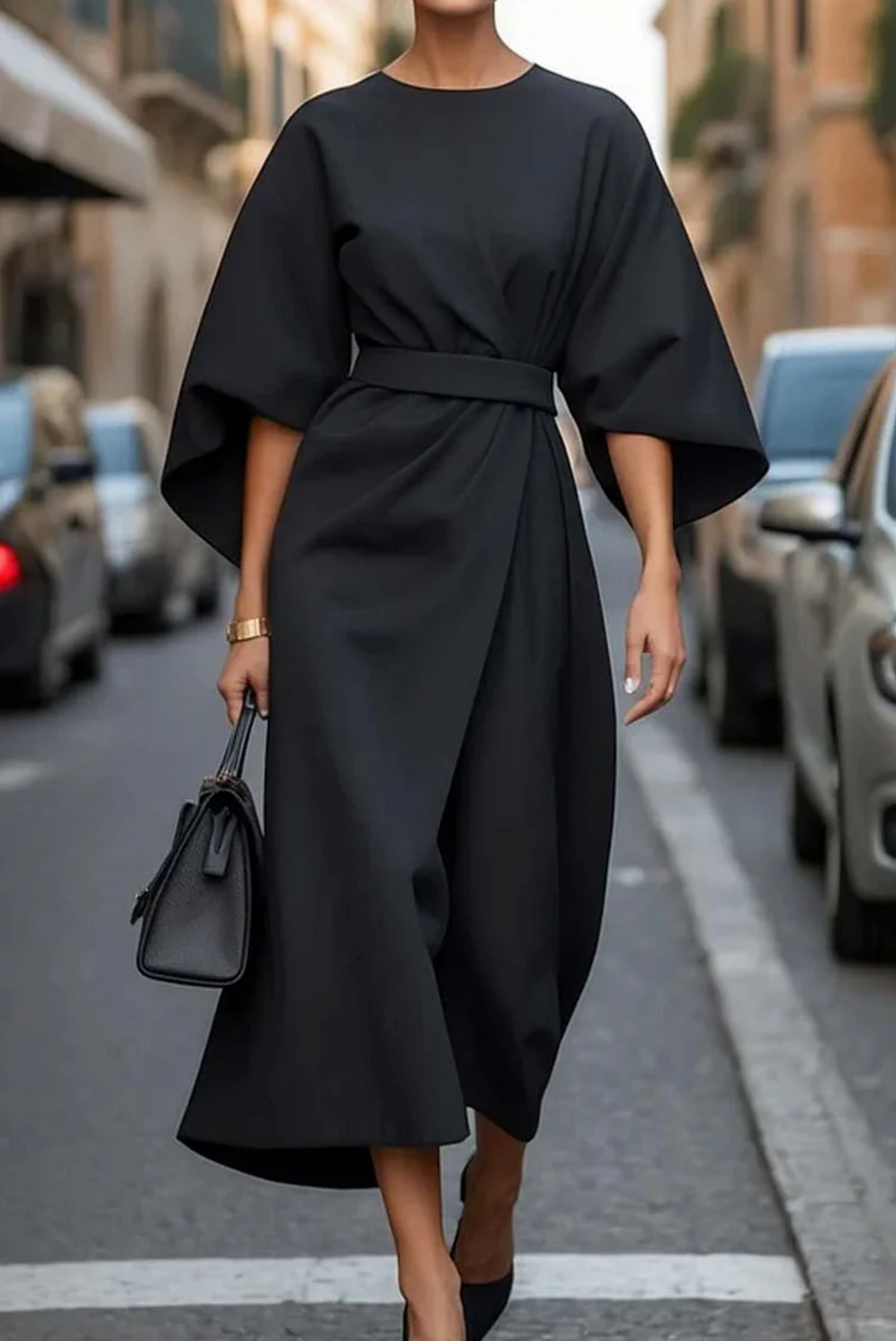 Eva - Kleid mit Weiten Ärmeln