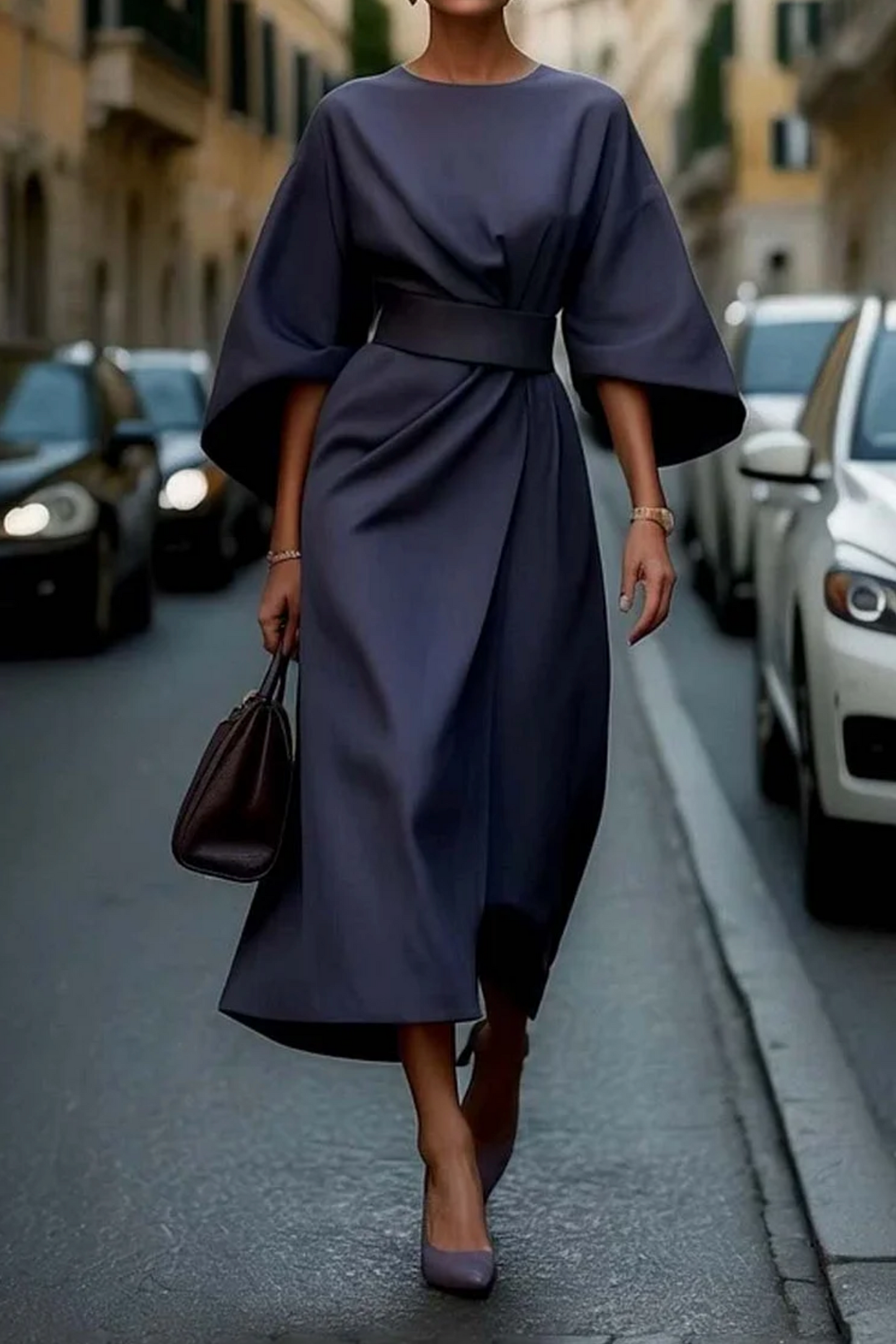Eva - Kleid mit Weiten Ärmeln