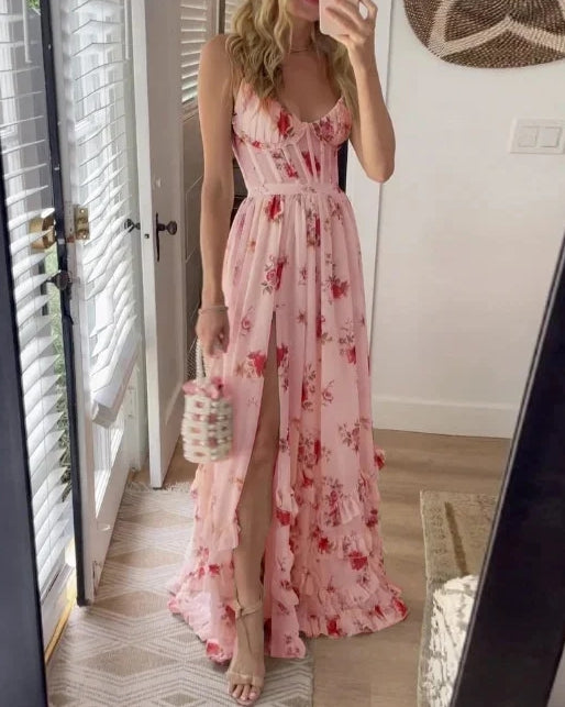 Marie - Maxi Kleid mit Blumenmuster