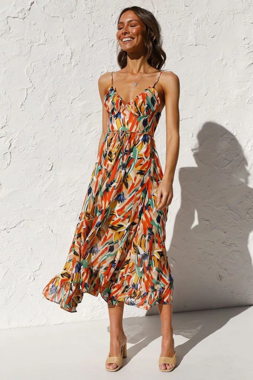 Leonie - mehrfarbiges sommerkleid