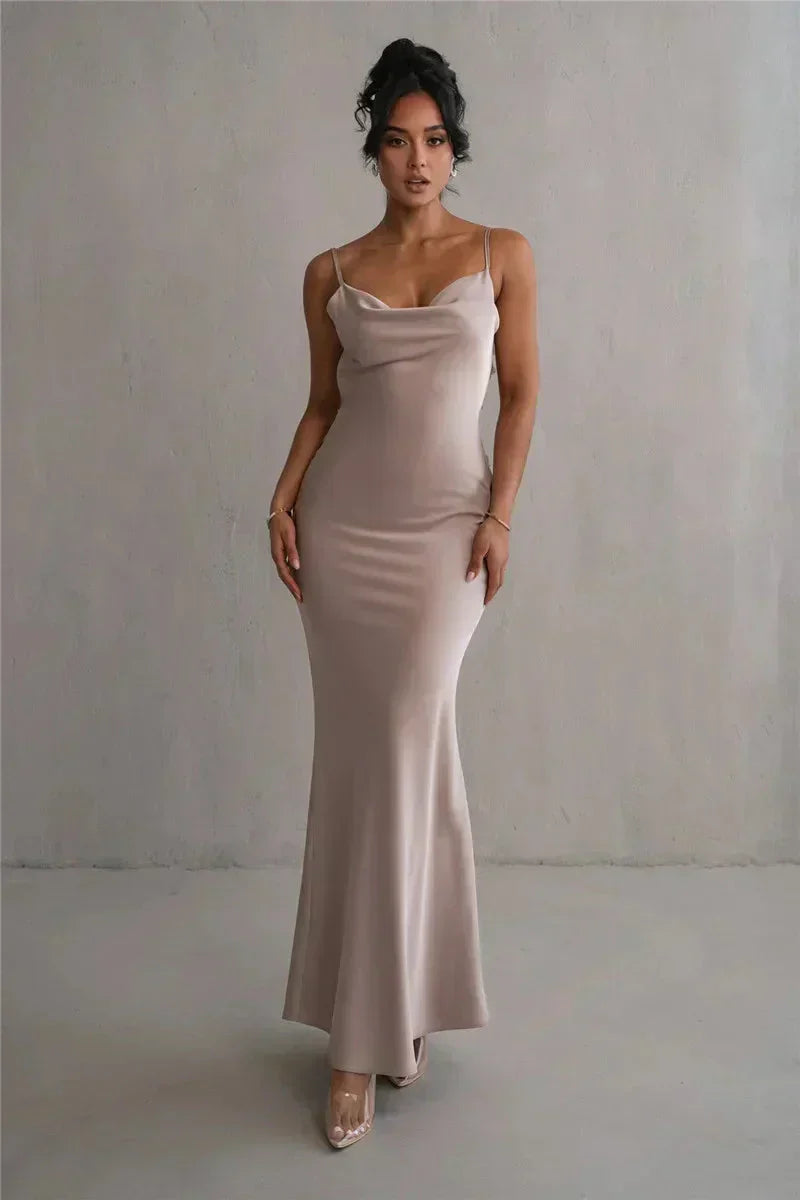 Cassiane - Kleid aus Satin mit Blumenmuster