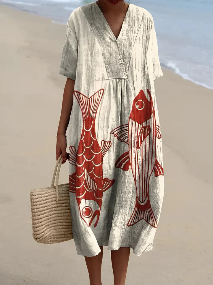 Imelda | Elegantes geometrisches Kleid