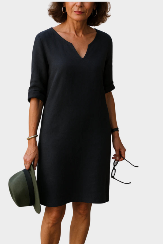 Lisette -  Elegantes Kleid mit V-Ausschnitt