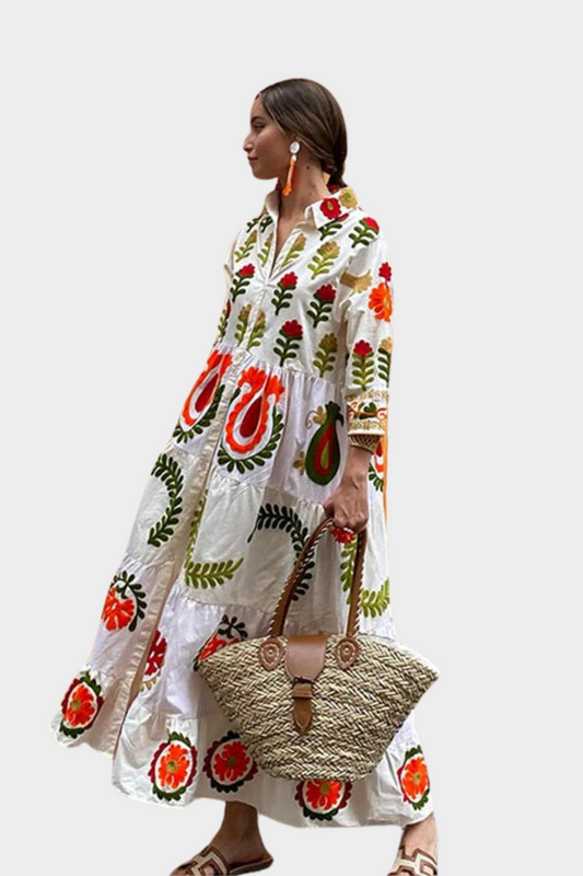 Luisa - Lockeres Patchwork-Kleid