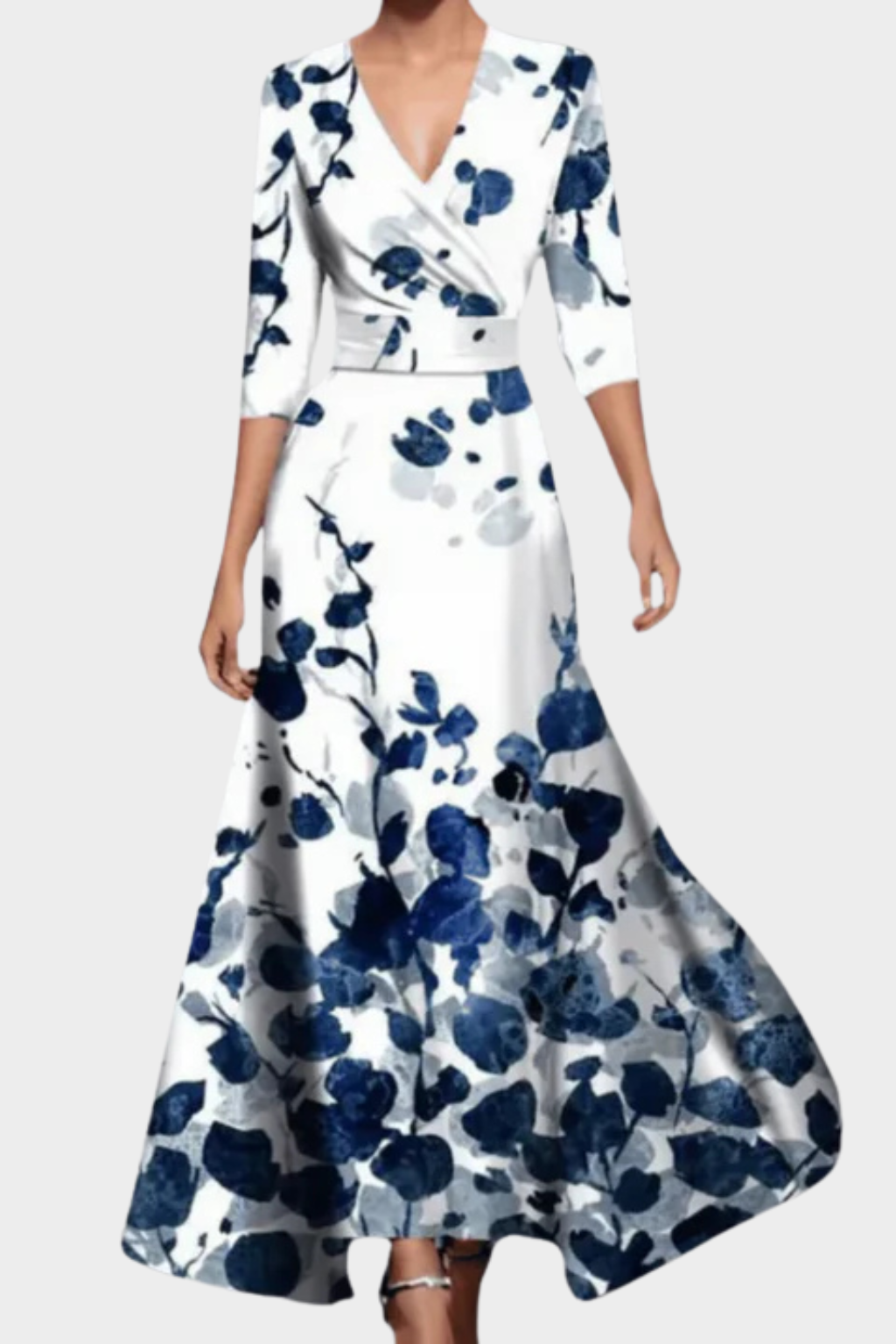 Helena - Klassisches geblümtes kleid