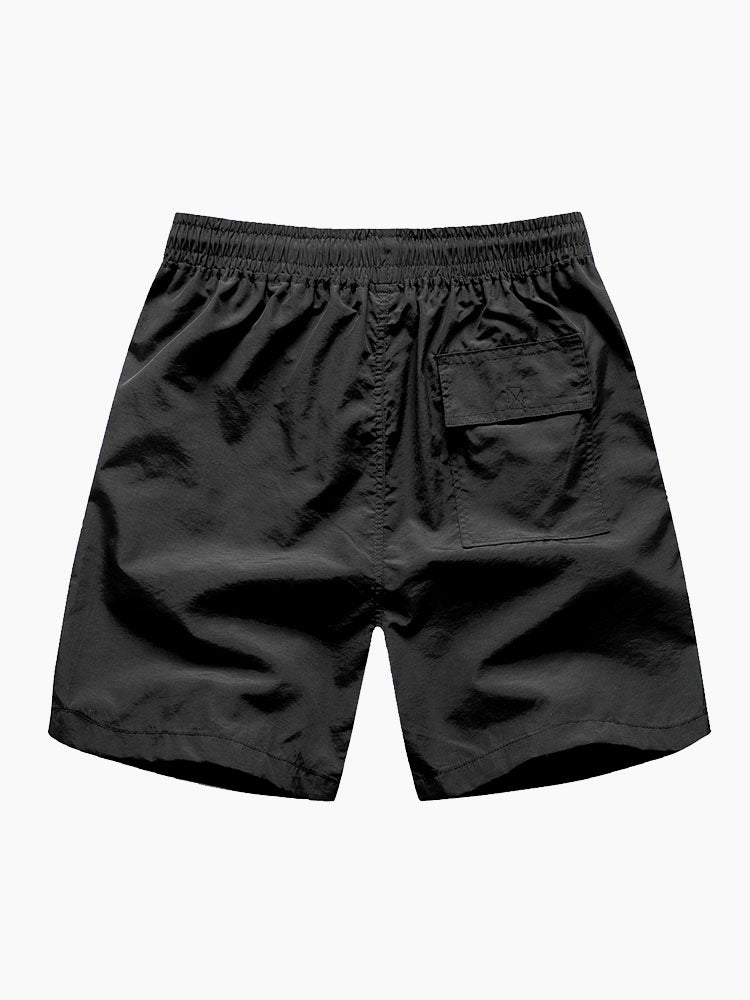 Hemd mit Palmenprint und Knöpfen & Badeshorts