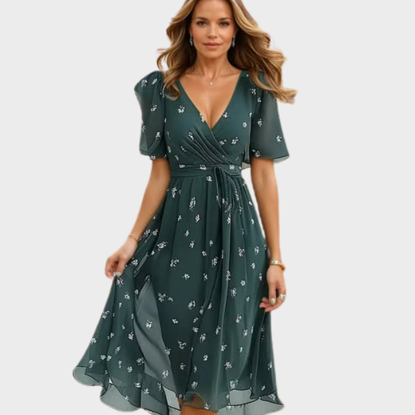 Ariane | Feminines Kleid mit V-Ausschnitt