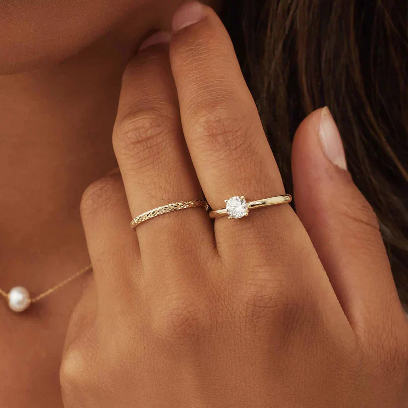 14k Gold Ameline Spalier Ring