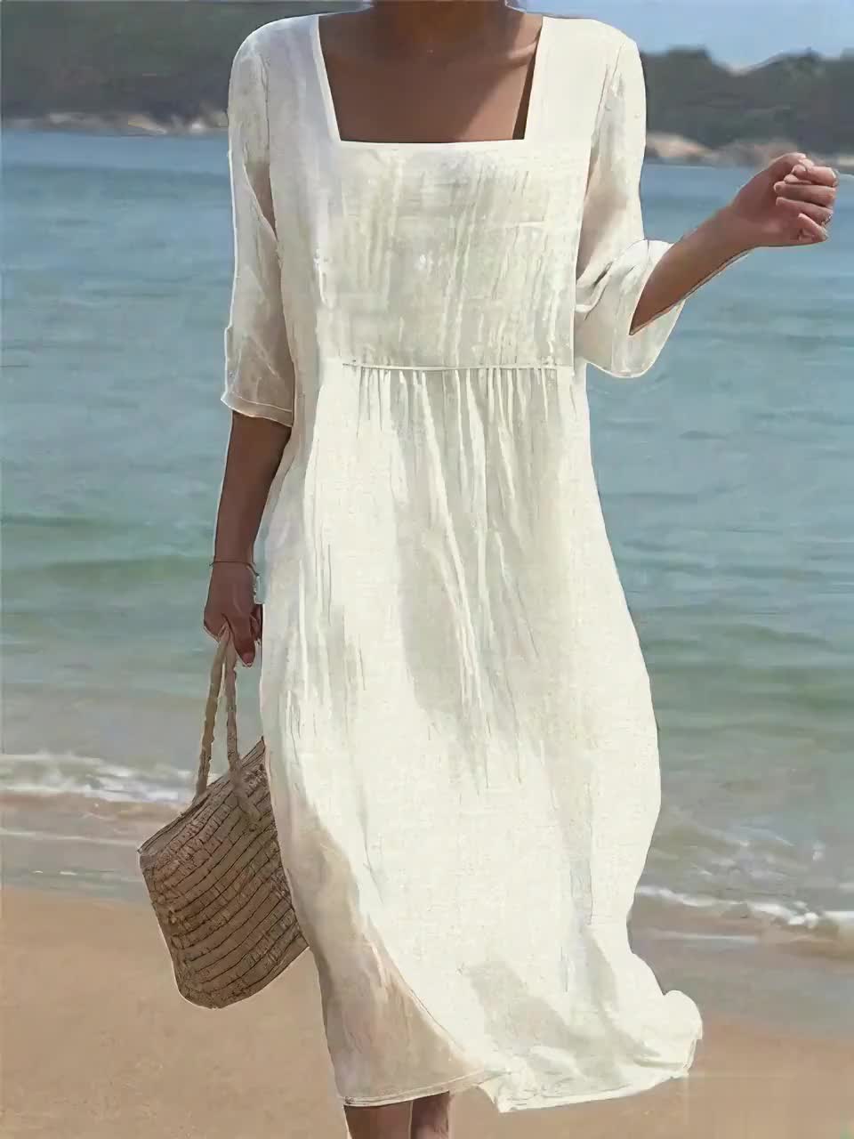 Lunelle - Lässiges Leinenkleid