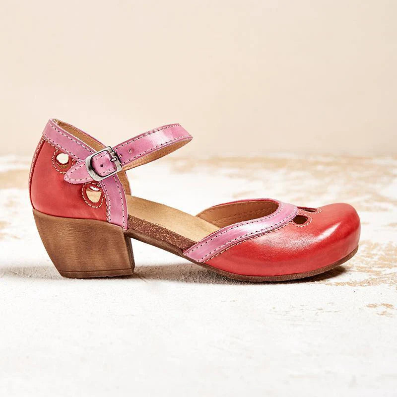 Celda - Bequeme Sandalen mit niedrigen Absätzen