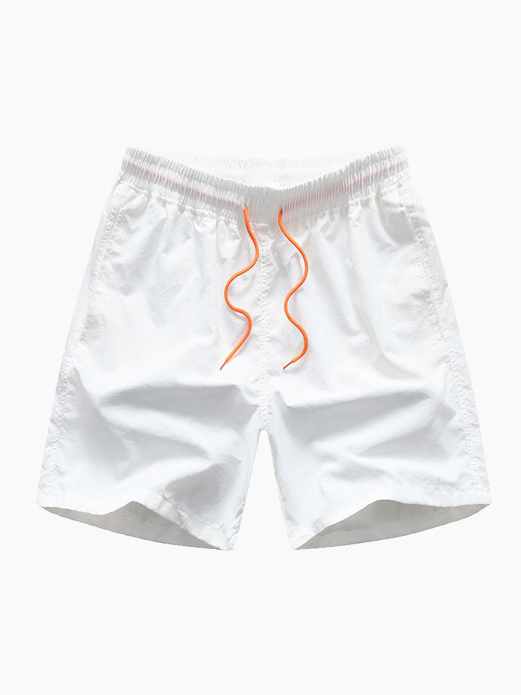 Geometrisch bedrucktes Hemd & Badeshorts
