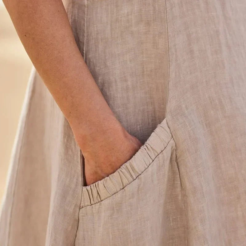 Lilly - Ärmelloses Kleid mit Taschen