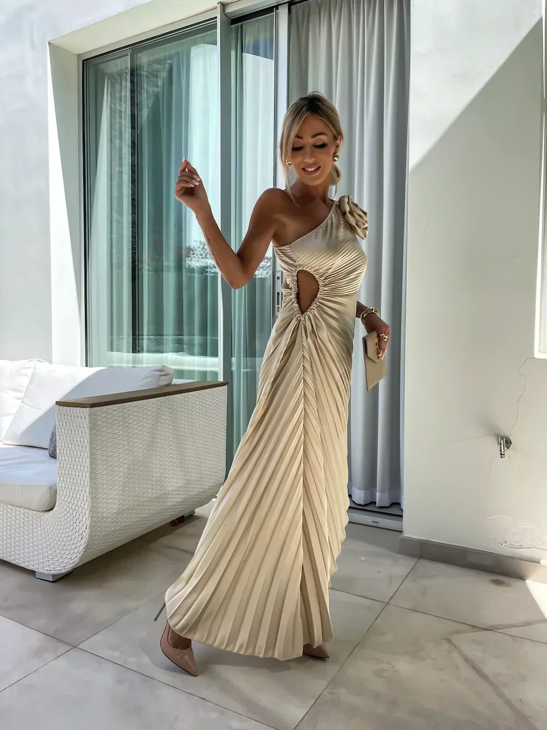 Lizbeth - Blumenkleid mit freier Schulter