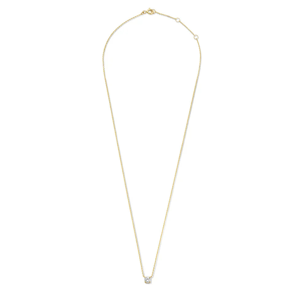 Cléa Moissanit Stein Halskette | Gold 14k