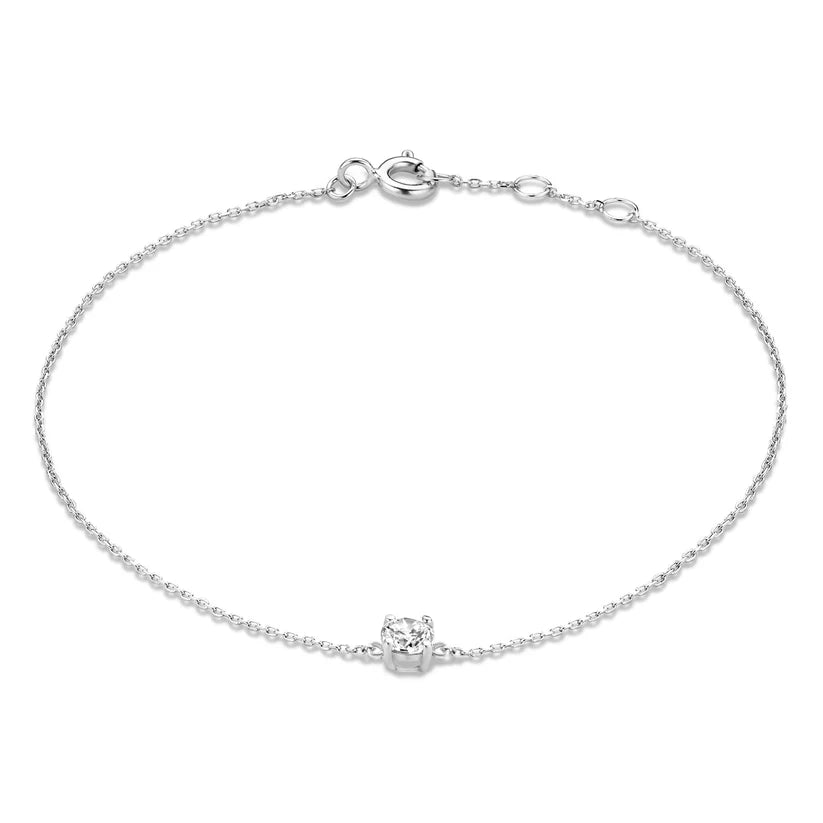 Cléa 14k Gold Moissanit-Stein-Armband