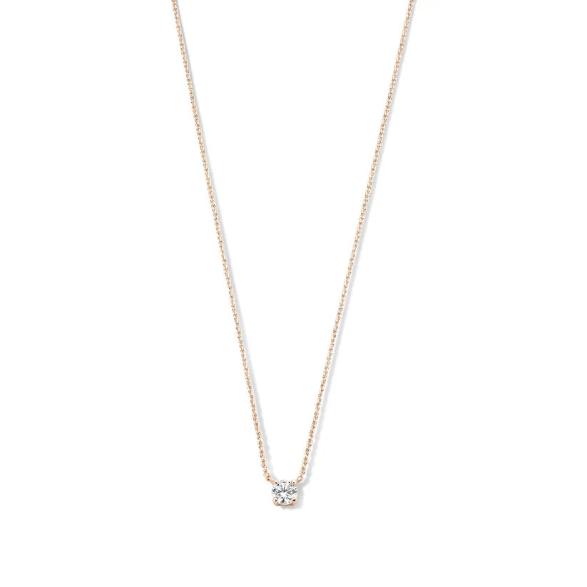 Cléa Moissanit Stein Halskette | Gold 14k