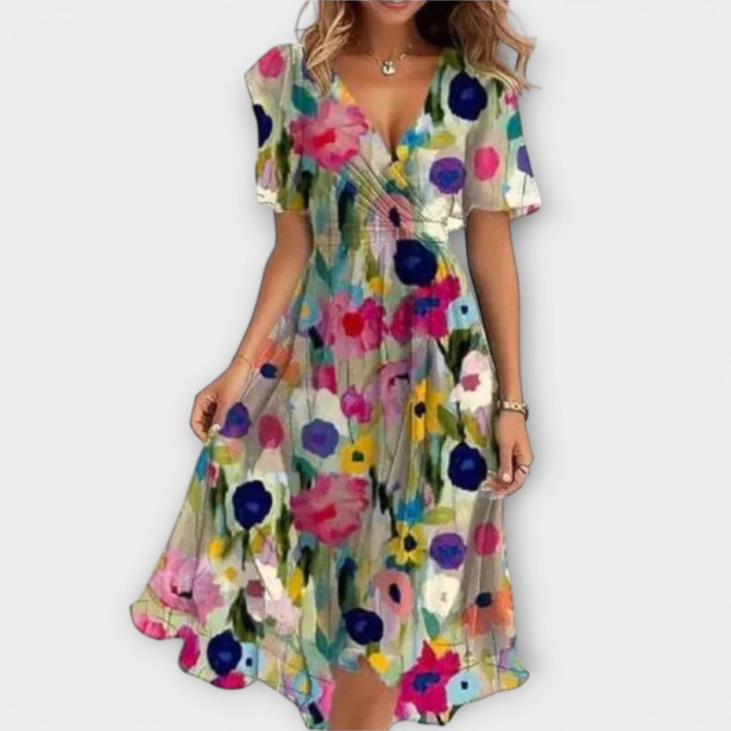 Ariane | Feminines Kleid mit V-Ausschnitt