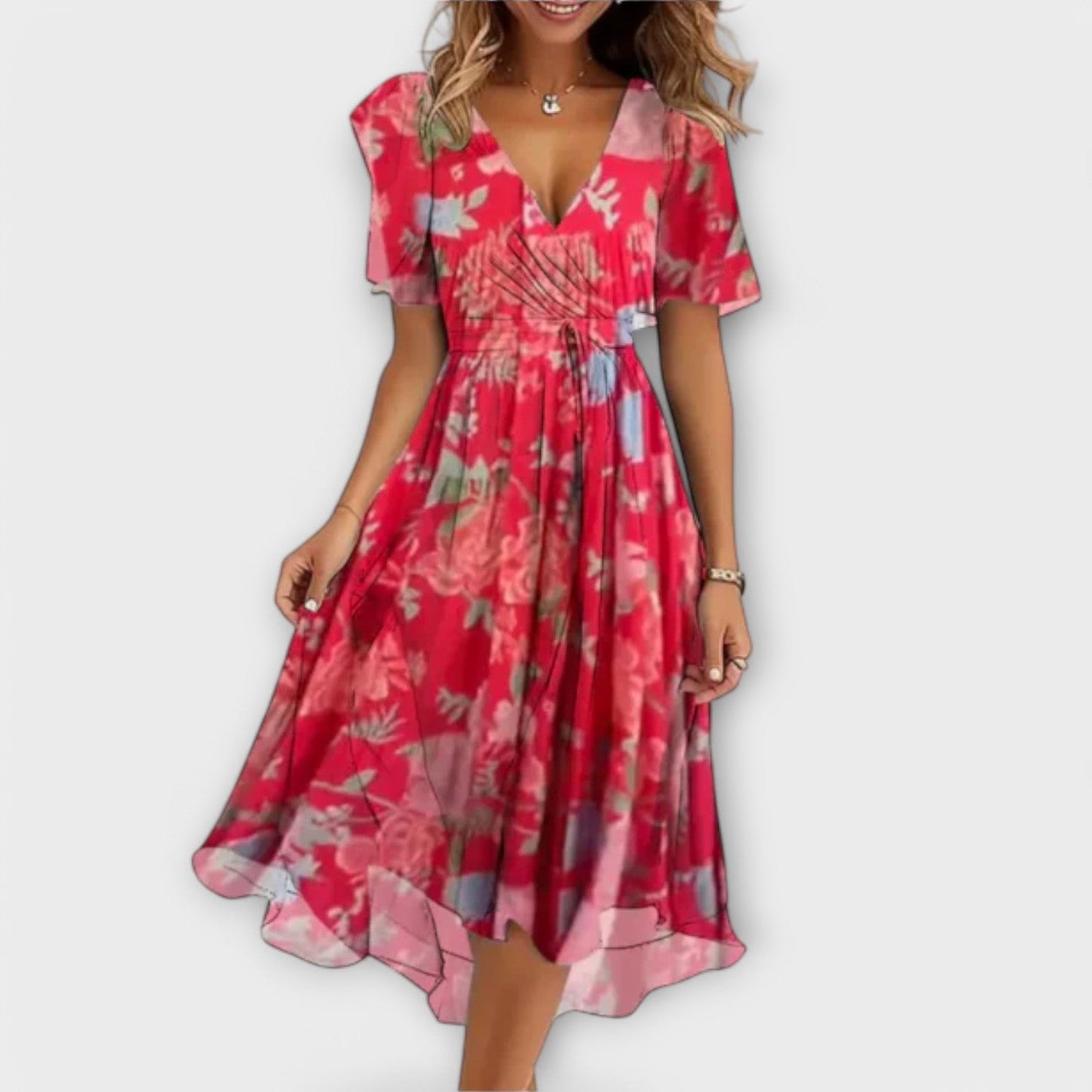 Ariane | Feminines Kleid mit V-Ausschnitt