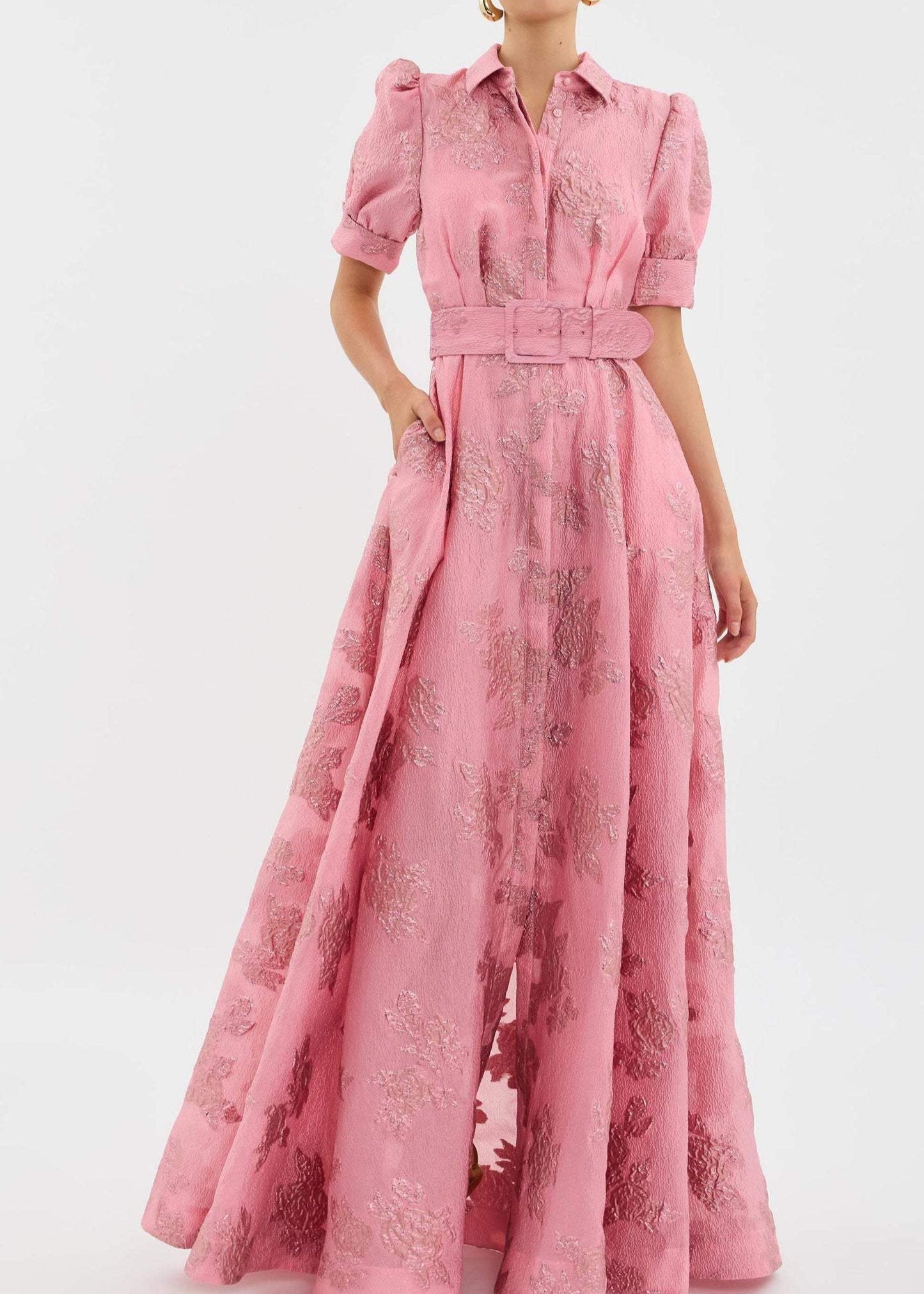 Pearl - Elegantes Kleid mit kurzen Puffärmeln