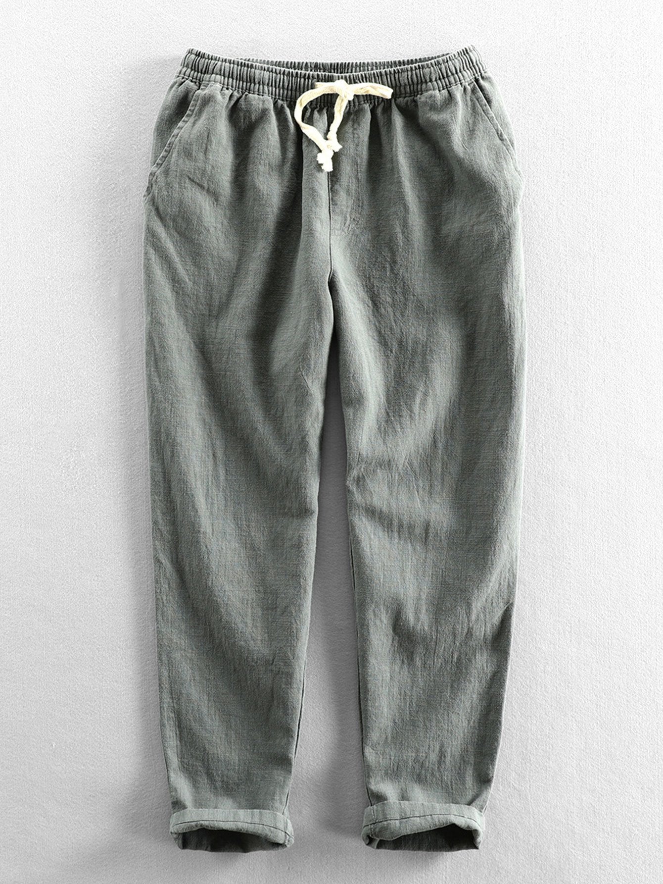Kurze Hose aus Leinen-Baumwoll-Mischgewebe