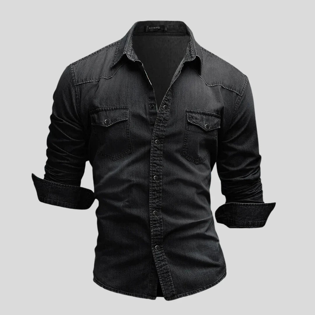 Lex - Modernes Jeanshemd