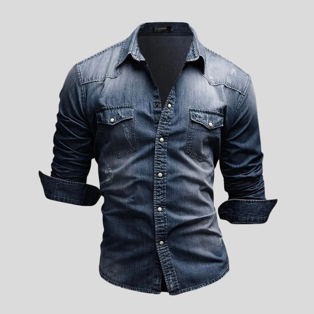 Lex - Modernes Jeanshemd