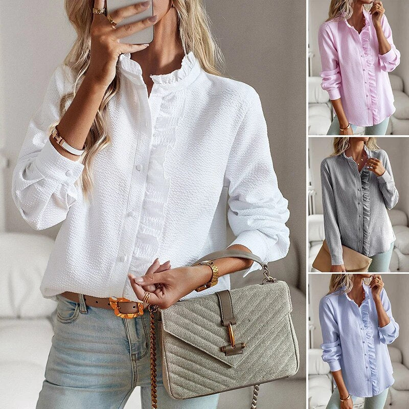 Freya - Elegante Polo Bluse