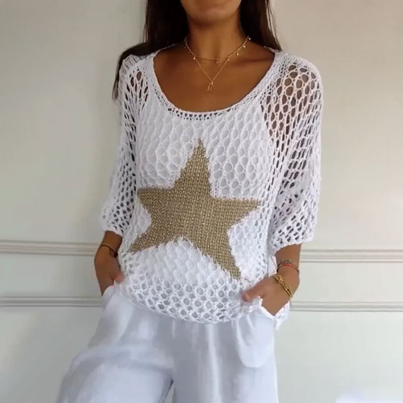 Marina - Modisches gestricktes Oberteil