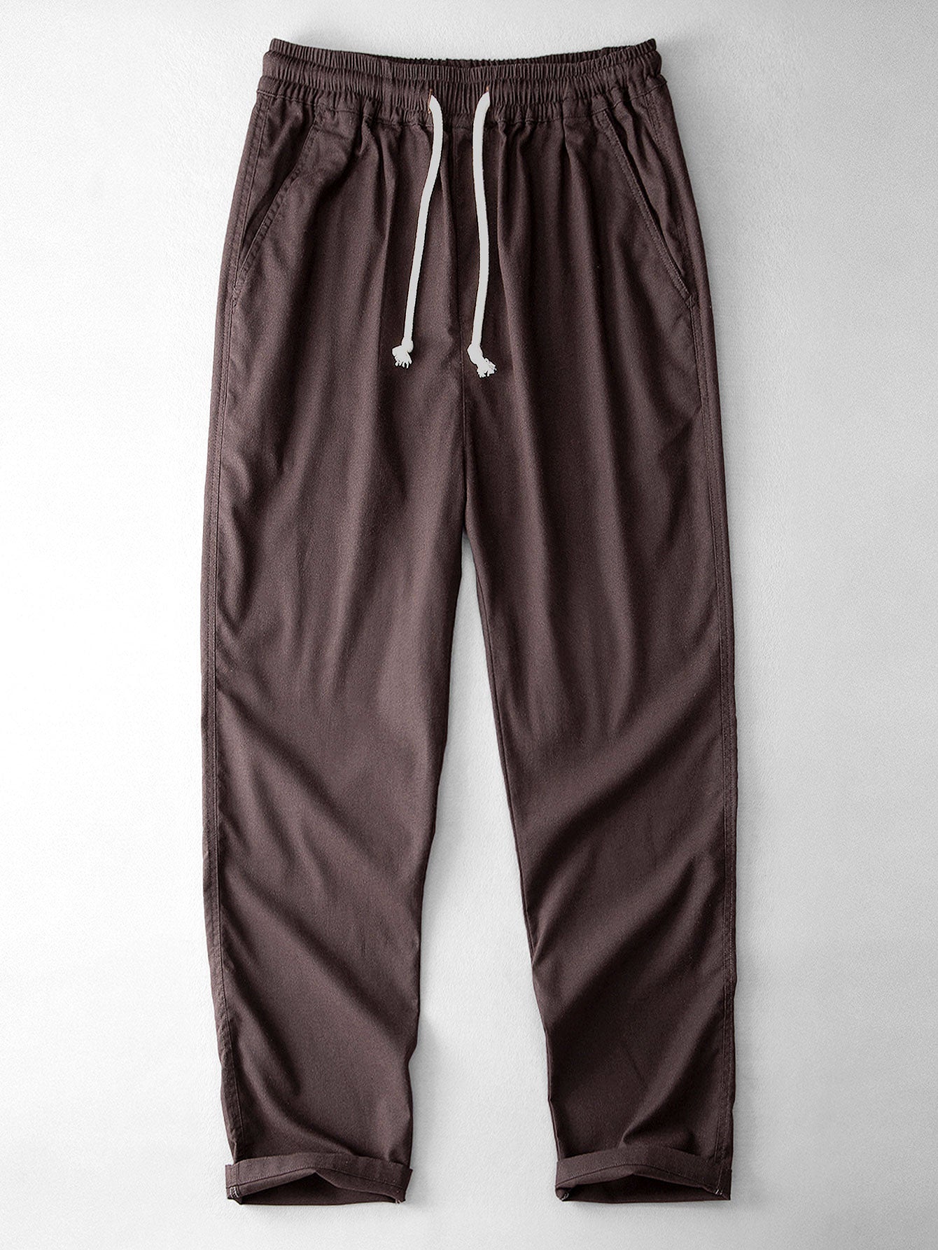 Gerade geschnittene Leinenhose