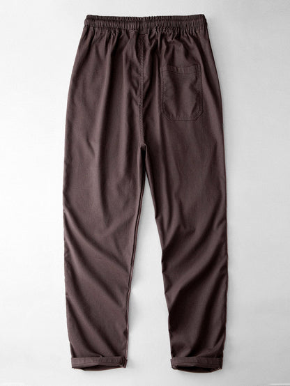 Gerade geschnittene Leinenhose