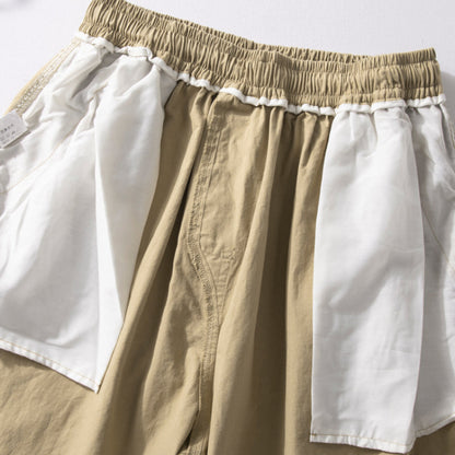 Japanische Karottenhose mit weitem Bein und lockerem Sitz