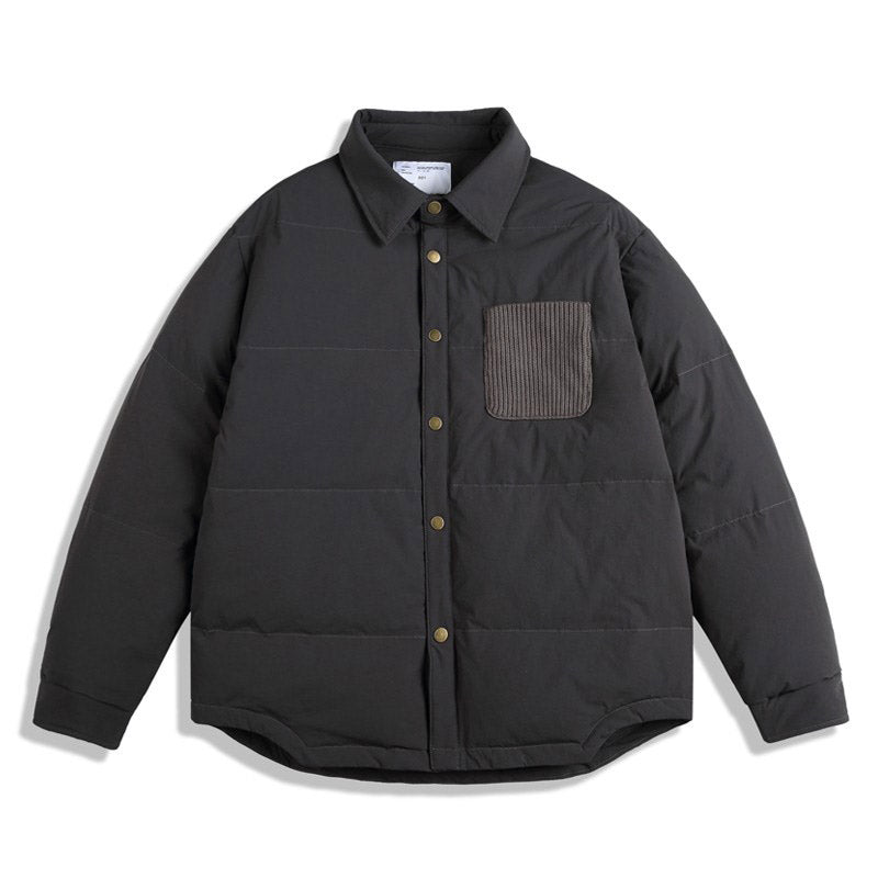 Japanische Retro Wasserabweisende Entendaunenhemd Daunenjacke