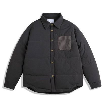 Japanische Retro Wasserabweisende Entendaunenhemd Daunenjacke