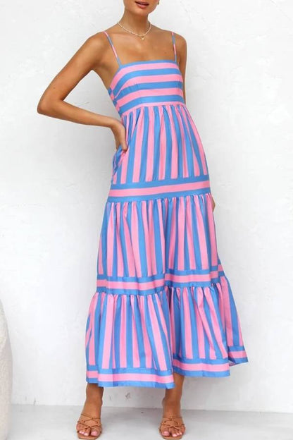 Candy Stripe Maxikleid