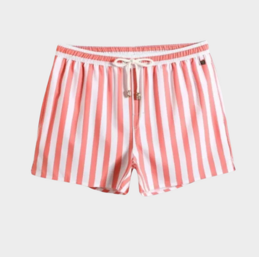 Gestreifte rote Badeshorts Monaco