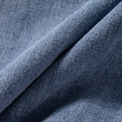 Denim - Lose dünnes Retro-Arbeitskleidungs-T-Shirt