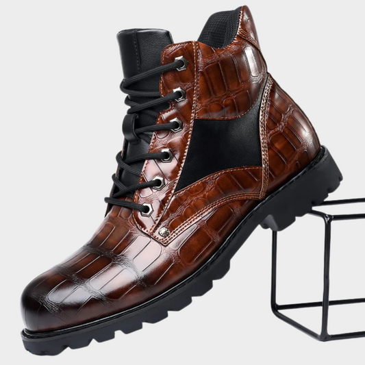 Ronan - Stiefel aus Krokodilleder