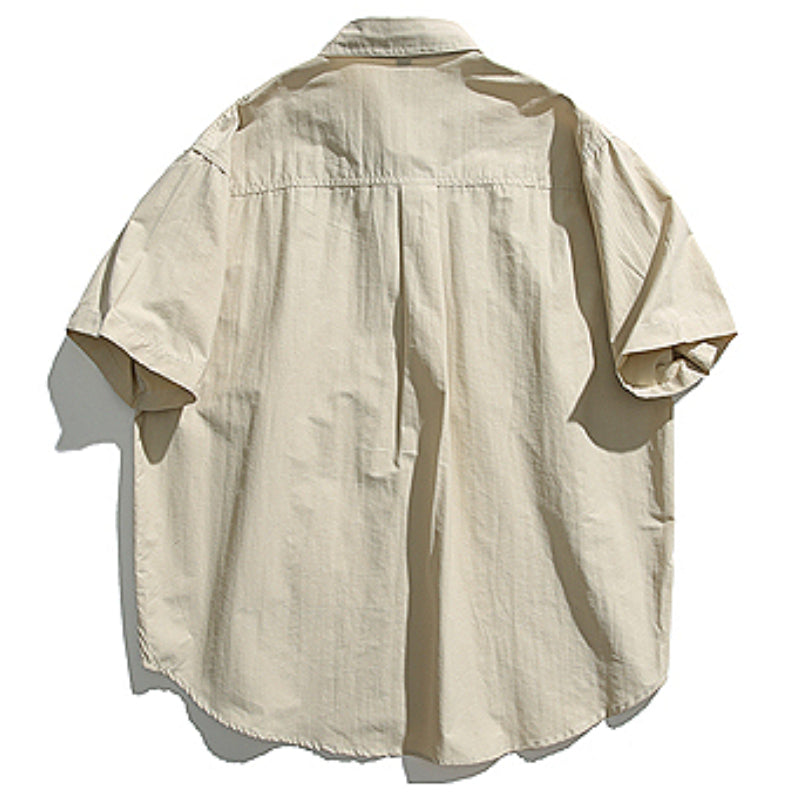 Retro Japanisch Locker Lässig Kurzärmliges Shirt